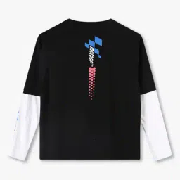 yb dnmx Boys Typographic Print Boxy Fit Round-Neck T-Shirt image 2