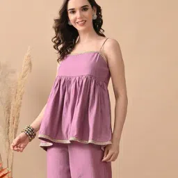myshka Women Embroidered Relaxed Fit Top image 2
