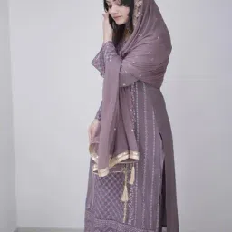 nyrika Women Embroidered Straight Kurta Set with Dupatta image 2