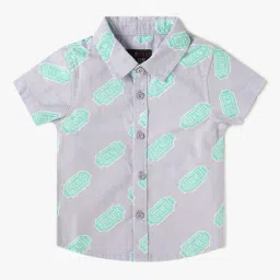 inf frendz Boys Printed Cotton Shirt with Vest image 2