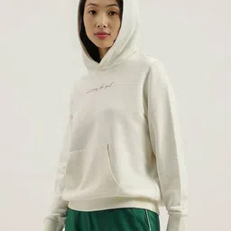united colors of benetton Women Typographic Print Regular Fit Hoodie image 2
