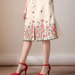 indie picks Embellished and Embroidery A-Line Skirt image 2