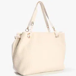 rio Women Striped Tote Bag with Double Handles image 2