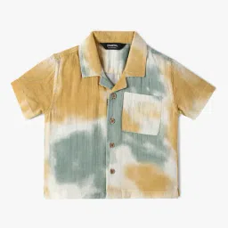yousta Boys Tie & Dye Shirt with Shorts Set image 2