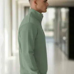 buda jeans co Men Regular Fit Sweatshirt with Half-Zip Closure image 2