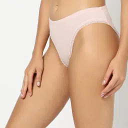 marks & spencer Ribbed Cotton Rich High-Leg Knickers image 2