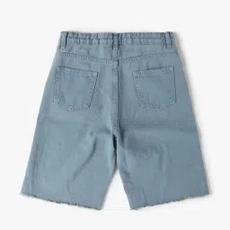 yousta Boys Mid -Rise Denim Bermuda Shorts image 2