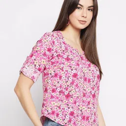 mayra Women Printed Regular Fit Top image 3