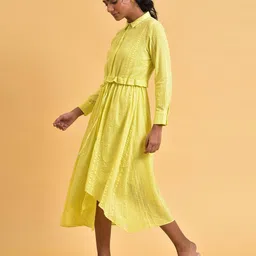 w Shirt Dress with Asymmetric Hemline image 3