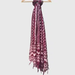 molcha by babita singh Women Printed Dupatta with Tassels image 3