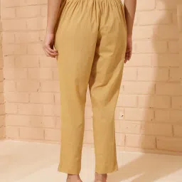 fabindia Women Pants with Elasticated Waist image 3