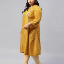 w Printed A-Line Kurta image 3