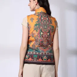 fusion Women Paisley Print Quilted Jacket image 3