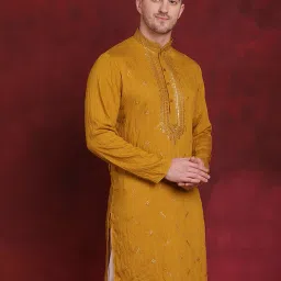 jompers Mandarin Collar Long Kurta image 3