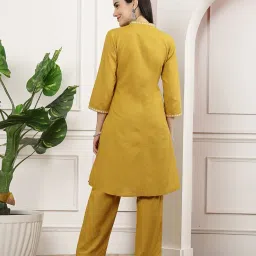 nayam by lakshita Women Embroidered A-Line Kurta Set image 3