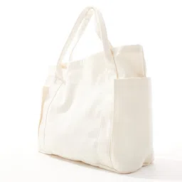 asos design Women Oversized Heavyweight Canvas Tote Bag image 3