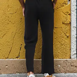 Shein Ankle Length Straight Track Pants With Pockets image 3