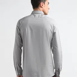 arrow Men Striped Slim Fit Cotton Shirt with Patch Pocket image 3