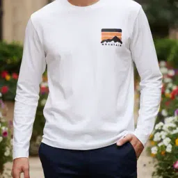 Shein Drop Shoulder Graphic Placement Print Crew Tshirt image 1