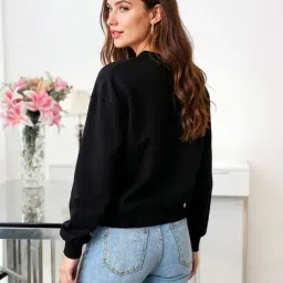 Shein Drop Shoulder Typographic Front Print Sweatshirt image 3