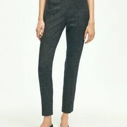 Cotton Blend Glenn Plaid Cropped Pants-image-8