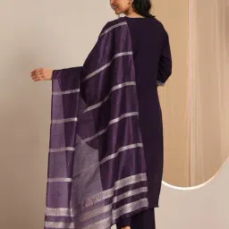 gerua by libas Women Embroidered Straight Kurta Suit Set image 3