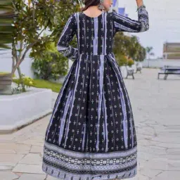 prem kumar Women Printed Round-Neck Anarkali Kurta  image 3