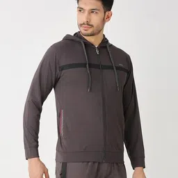 black panther Men Regular Fit Zip-Up Hooded Jacket image 3