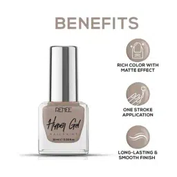 renee Cosmetics Hyper Gel Nail Paint - Hazy Grey image 3