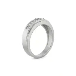 emori Women White Gold Lab Grown Diamond-Studded Ring image 3