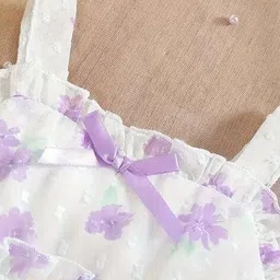 thoillling Girls Floral Print Tiered Dress image 3