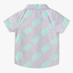 inf frendz Boys Printed Cotton Shirt with Vest image 3