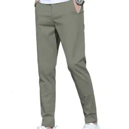 jvx clothing & fashion Men Flat-Front Straight Fit Trousers image 3
