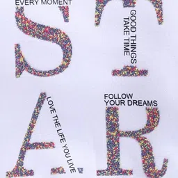 giniekids Girls Typographic Print Regular Fit Round-Neck Sweatshirt  image 3