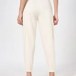 ajile by pantaloons Women Typographic Print Cuffed Joggers image 3