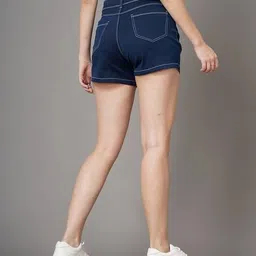 owen hart Women Slim Fit Denim Shorts image 3