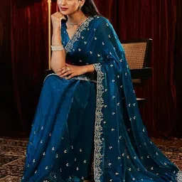 tanuka Women Silk Saree with Embellished Border image 3