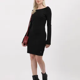 calvin klein jeans Sculpted Milano LS Mini Dress image 4