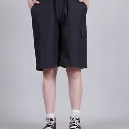 Shein Knee Length Cargo Shorts With Pockets-picture-21