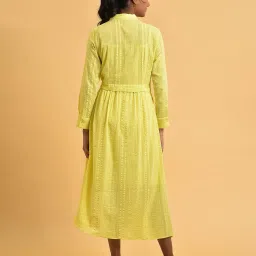 w Shirt Dress with Asymmetric Hemline image 4