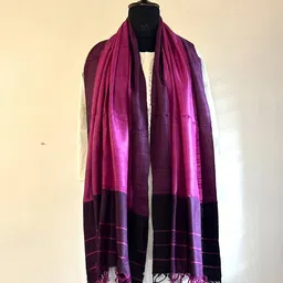 swarn sutra Women Handloom Stole with Tassels image 4