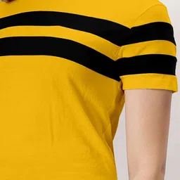 ausk Women Striped Regular Fit Crew-Neck T-Shirt image 4