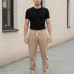 Shein Ankle Length Contrast Piping Panelled Track Pants image 4