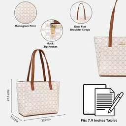 lavie Women Mono Betula Large Tote Handbag image 4