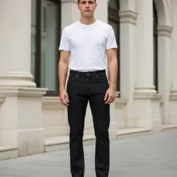 Shein Full Length Fly With Button Closure Clean Wash Jeans image 4