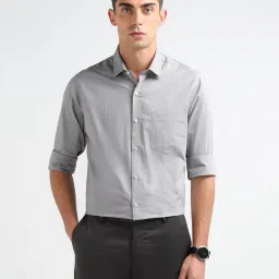 arrow Men Striped Slim Fit Cotton Shirt with Patch Pocket image 4