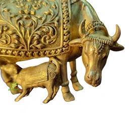 aakrati Brass Standing Cow & Calf Idol  image 4