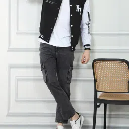 Shein Typographic Print Bomber Style Varsity Jackets image 4