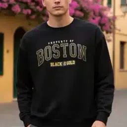 Shein Drop Shoulder Typographic Chest Print Crew Sweatshirt-picture-22