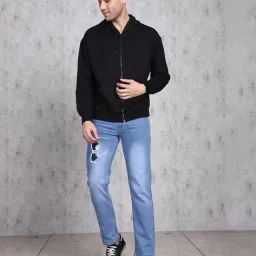 Shein Drop Shoulder Typographic Back Print Zipped Hoodie image 4